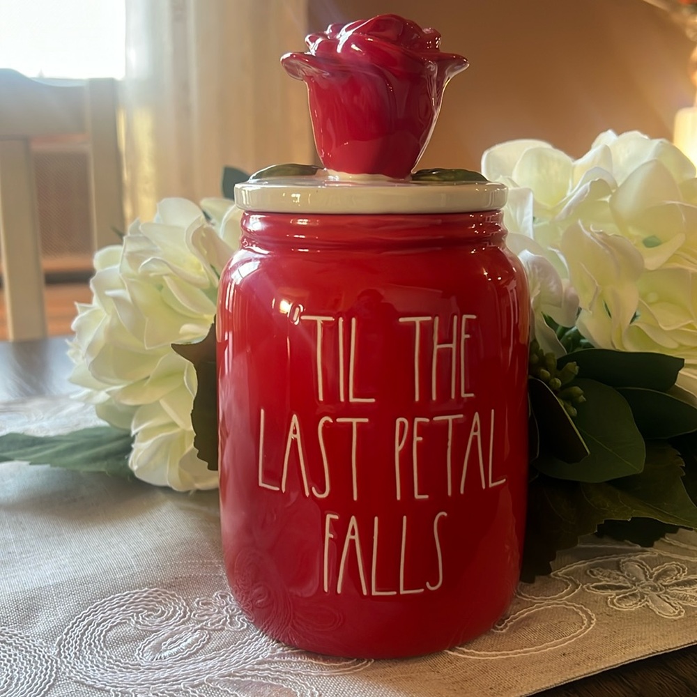 Rae Dunn “Til the Last Petal Falls” Disney Canister!